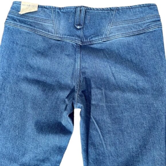 Free People NWT We The Free Emmy Split Hem Blue Boot Cut Jean SIZE 31 - Picture 15 of 15